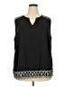 The Limited Black Sleeveless Blouse Size 2X - photo 1