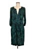 BCBGMAXAZRIA Print Teal Casual Dress Size M - photo 1