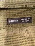 Shein Houndstooth Green Long Sleeve Blouse Size 4 - photo 7