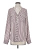 Express 100% Polyester Burgundy Long Sleeve Blouse Size XS - photo 1