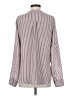Express 100% Polyester Burgundy Long Sleeve Blouse Size XS - photo 2
