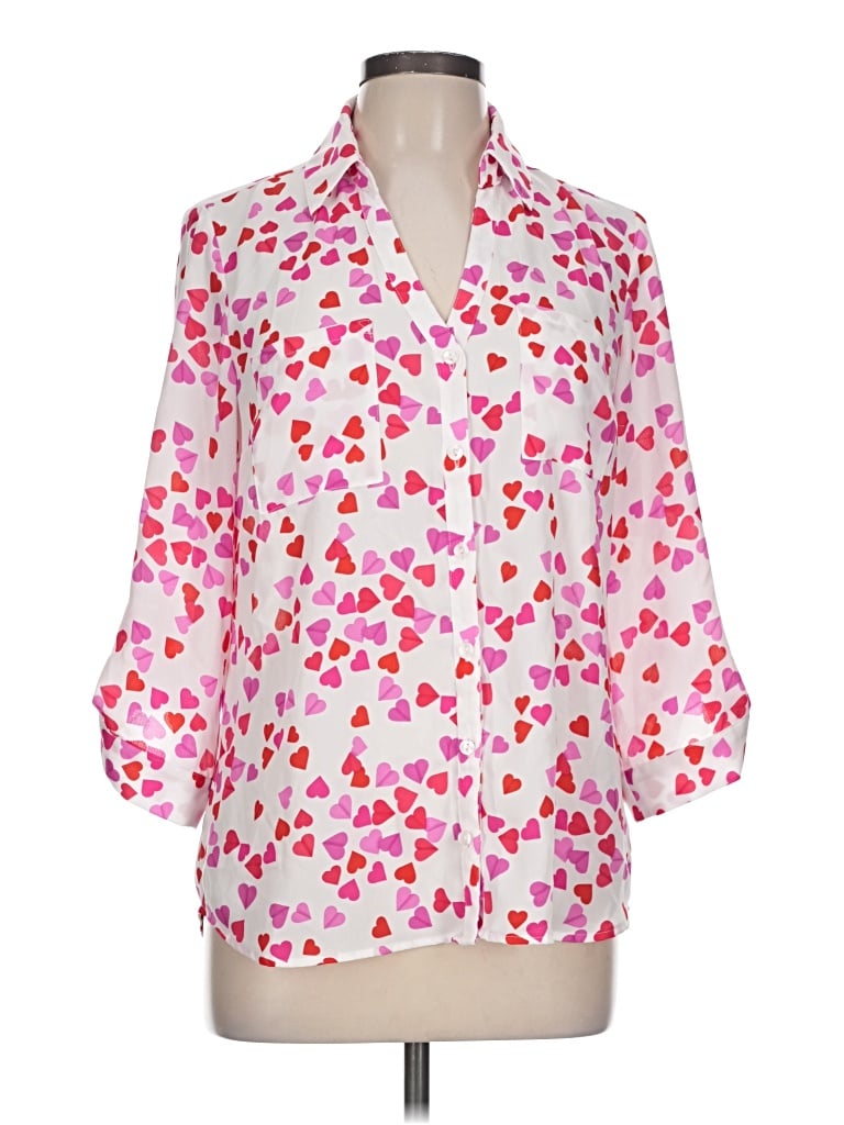 Pre-owned A. Byer 3/4 Sleeve Blouse In Pink