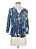 Maeve 100% Rayon Blue 3/4 Sleeve Blouse Size 0 - photo 1
