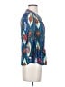 Maeve 100% Rayon Blue 3/4 Sleeve Blouse Size 0 - photo 4