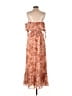 Lulus 100% Polyester Orange Casual Dress Size S - photo 2