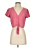 Forever 21 Pink Short Sleeve Blouse Size S - photo 1