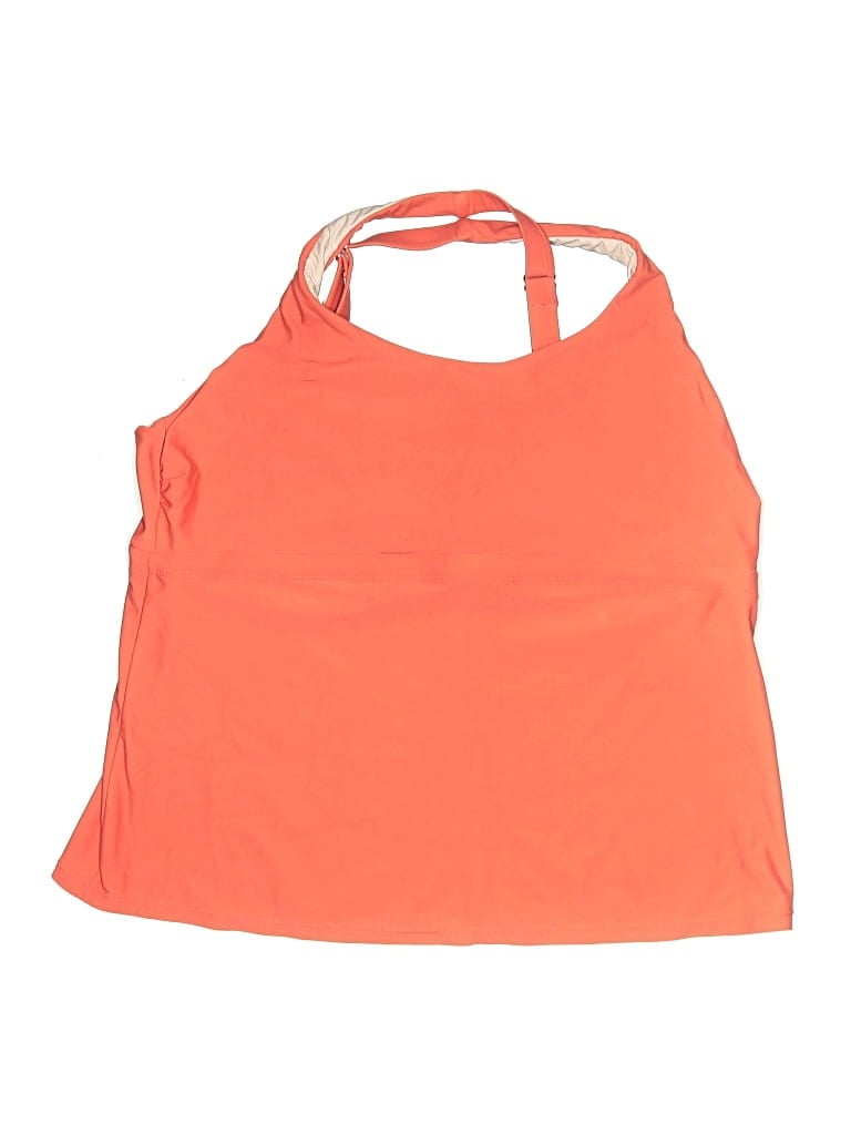 Pre-owned Title Nine Swimsuit Top Orange Swimwear