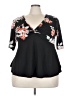 Unbranded Black 3/4 Sleeve T-Shirt Size 4X - photo 1