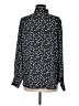 Ann Taylor LOFT 100% Polyester Polka Dots Black Long Sleeve Blouse Size M - photo 2