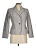 Petite Sophisticate 100% Polyester Houndstooth Gray Blazer Size 6 - photo 1