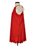 Ivory Solid Red Casual Dress Size S - photo 5