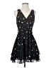 BCBGeneration 100% Polyester Hearts Black Cocktail Dress Size 4 - photo 1