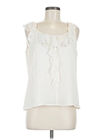 St. John Sleeveless Silk Top (view 1)