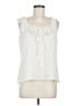 St. John 100% Silk Ivory Sleeveless Silk Top Size M - photo 1