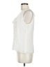 St. John 100% Silk Ivory Sleeveless Silk Top Size M - photo 5