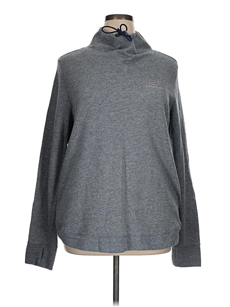 Pre-owned Vineyard Vines Turtleneck Sweater In Gray