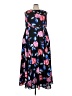 Torrid Floral Blue Casual Dress Size 26 - photo 1