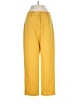 WAYF Solid Yellow Casual Pants Size S - photo 1