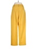 WAYF Solid Yellow Casual Pants Size S - photo 2