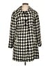 Coldwater Creek Houndstooth Ivory Coat Size 12 - photo 1