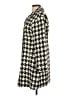 Coldwater Creek Houndstooth Ivory Coat Size 12 - photo 5