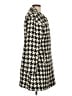 Coldwater Creek Houndstooth Ivory Coat Size 12 - photo 4