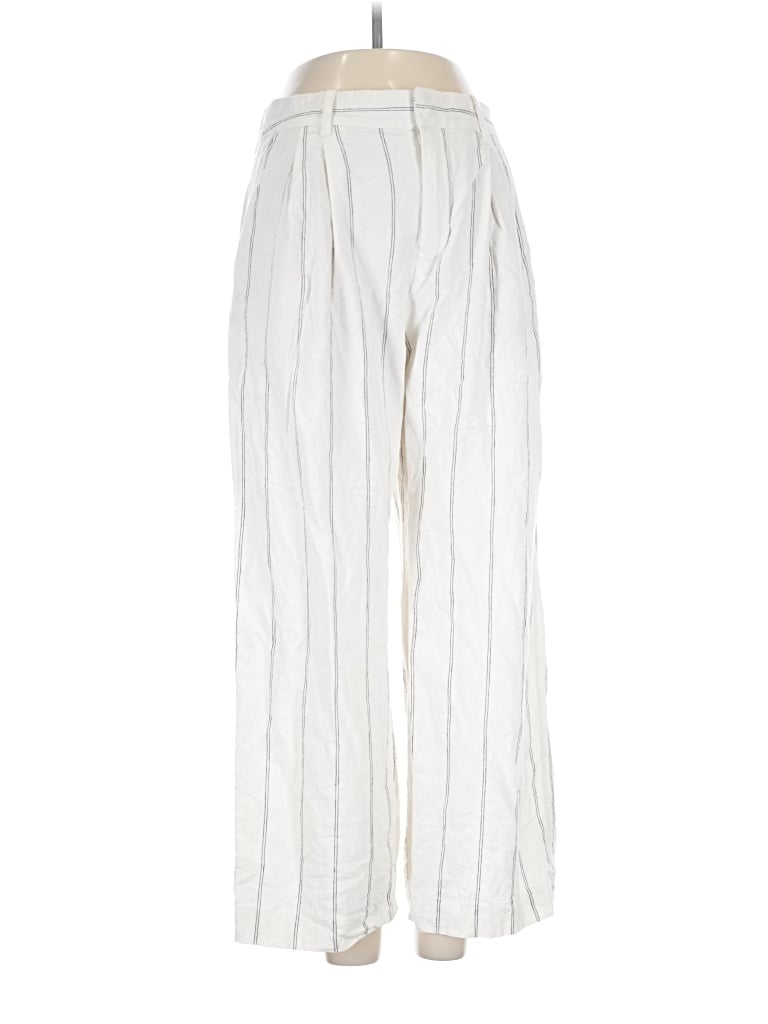 Pre-owned Gap Linen Pants In Ivory