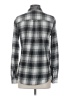 Express Plaid Gray Long Sleeve Button-Down Shirt Size XS - photo 2