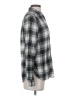 Express Plaid Gray Long Sleeve Button-Down Shirt Size XS - photo 4