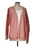 Roxy Solid Pink Cardigan Size L - photo 1