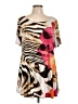 Come N See Brown Short Sleeve Blouse Size L - photo 1