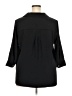 Naif 100% Polyester Black 3/4 Sleeve Blouse Size 2X - photo 2
