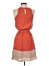 Express Stripes Orange Casual Dress Size XS - photo 2