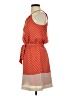 Express Stripes Orange Casual Dress Size XS - photo 5