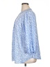 Monday Fun 100% Polyester Floral Blue 3/4 Sleeve Blouse Size 1X - photo 5