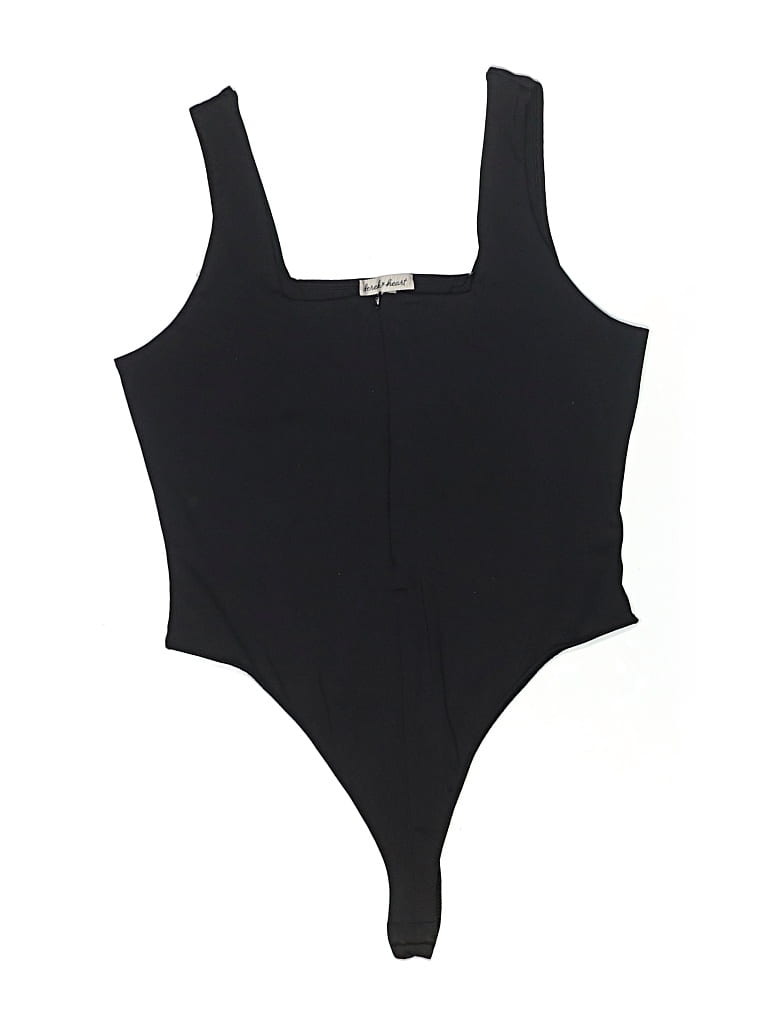 Pre-owned Derek Heart Bodysuit In Black