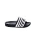 Wonder Nation Stripes Silver Black Sandals Size 7 - 8 Kids - photo 1