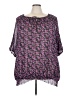 Lane Bryant 100% Polyester Purple 3/4 Sleeve Blouse Size 26 - 28 Plus - photo 1