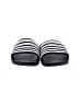 Wonder Nation Stripes Silver Black Sandals Size 7 - 8 Kids - photo 2