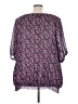Lane Bryant 100% Polyester Purple 3/4 Sleeve Blouse Size 26 - 28 Plus - photo 2