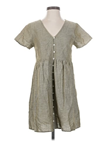 Madewell Linen-Blend Alexandra Button-Front Mini Dress (view 1)