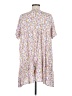 Ceny 100% Rayon Floral White Casual Dress Size M - photo 2