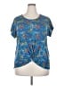 Lands' End Blue Short Sleeve Top Size 18 - photo 1
