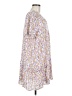 Ceny 100% Rayon Floral White Casual Dress Size M - photo 4