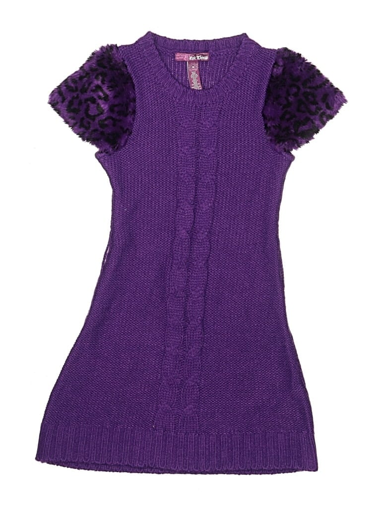Pre-owned Epic Threads Kids' Dress In Purple