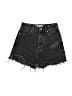 Zara Black Denim Shorts Size 2 - photo 1