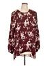 Maurices 100% Polyester Burgundy 3/4 Sleeve Blouse Size L - photo 1