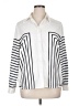 Stylewe Stripes White Long Sleeve Blouse Size XL - photo 1