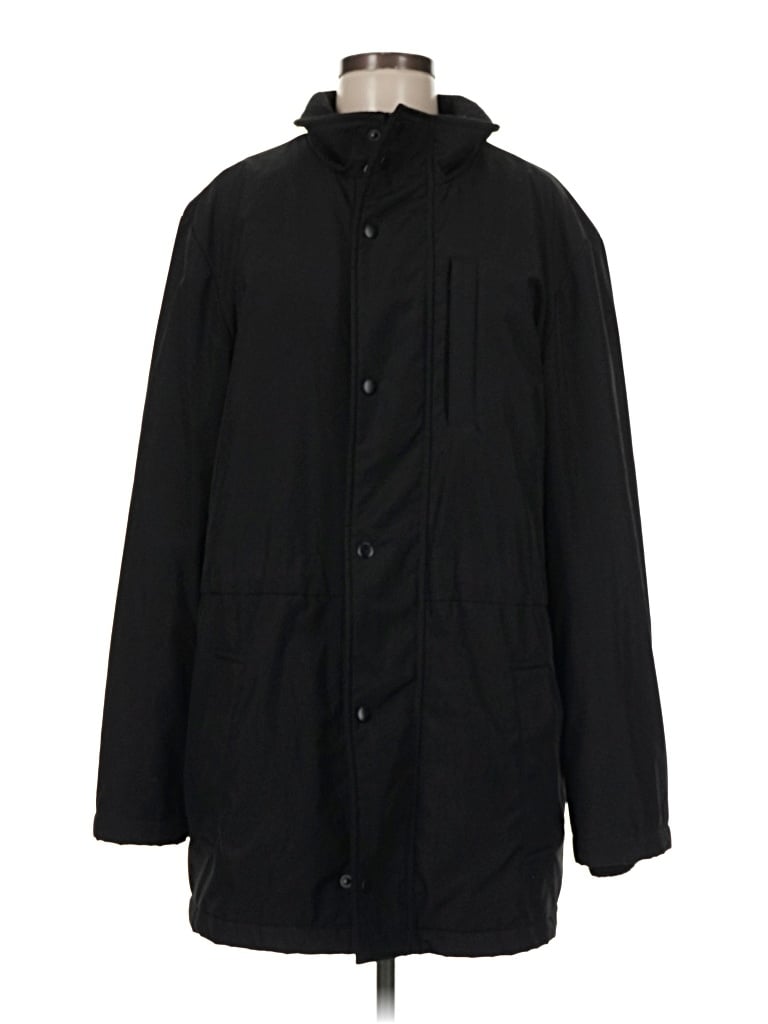 Pre-owned Perry Ellis Coat In Black