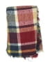 Unbranded Plaid Burgundy Red Scarf One size - photo 2